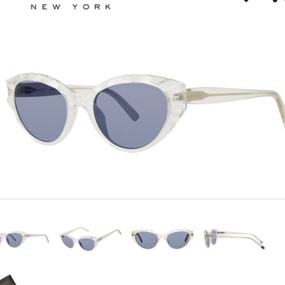 Clear frame sunglasses with glitter - Picture 1 of 2